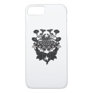 Moth Talisman - Whimsigoth Drawing - White Version Case-Mate iPhone Case