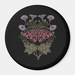 Moth Talisman - Whimsigoth Witchy Art - Colour Ver Magnet