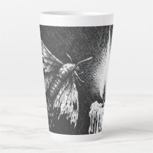 Moth to the Flame — by BurnsInHell Latte Mug