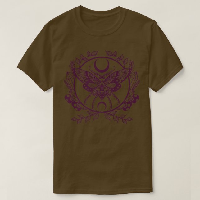 Moth Viking Pagan Wicca168 T-Shirt (Design Front)