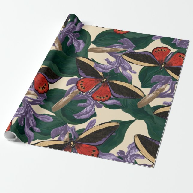 Moth Wrapping Paper (Unrolled)