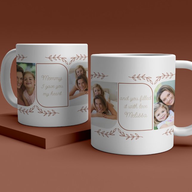 Mother 3 Vertical Photo Loving Words Feminine Coffee Mug (Creator Uploaded)