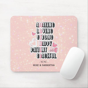 Mother Acronym   Floral   Mother's Day Gift Mouse Pad