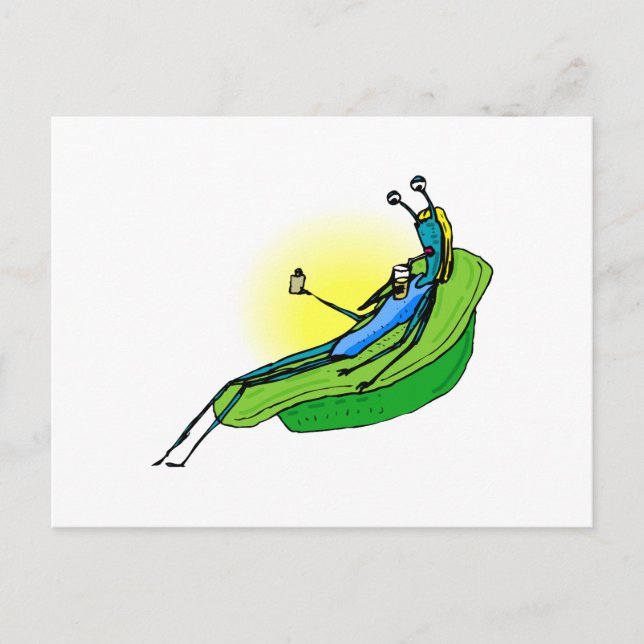 Mother Alien lounging Postcard (Front)
