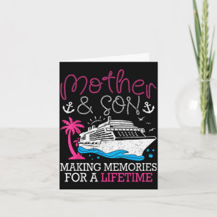 Mother & son making memories for a lifetime card