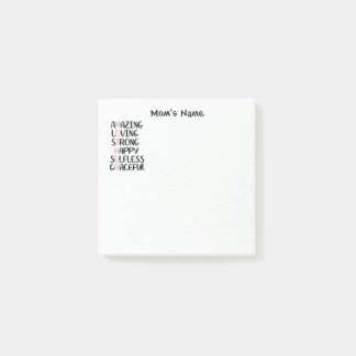 Mother Anagram Amazing Loving Personalised Post-it Notes