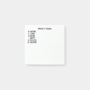 Mother Anagram Amazing Loving Personalized Post-it Notes