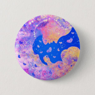 Mother and Baby - Add Your Picture / Text / Name 6 Cm Round Badge