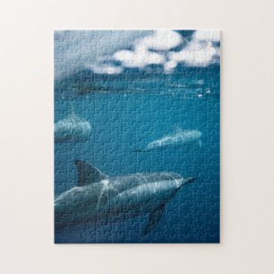 Mother and Baby Animal Dolphin Photography Jigsaw Puzzle