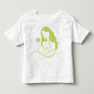 Mother and Baby Breast Feeding in Green Toddler T-Shirt