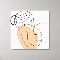 Mother and baby canvas hospital wall art