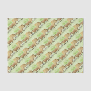 Mother and Baby Capybara Tissue Paper