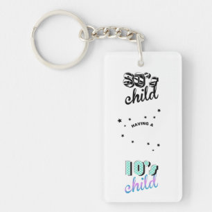 Mother and Baby Decades 1980s / 2010s Key Ring
