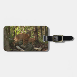 Mother and Baby Deer at Shenandoah National Park Luggage Tag