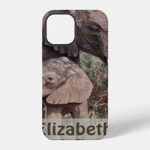 Mother and Baby Elephant iPhone 12 Case