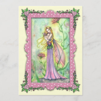 Mother and Baby Fairy Baby Shower Invitations