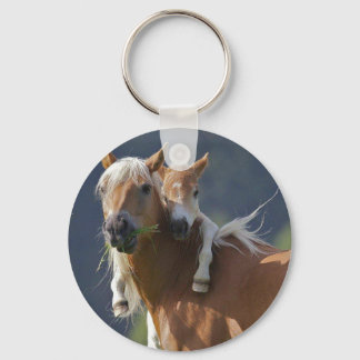 Mother and Baby Horse Key Ring