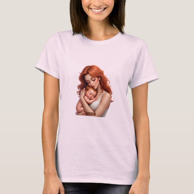 Mother and Baby Love -Heartfelt Connection T-Shirt (Front)