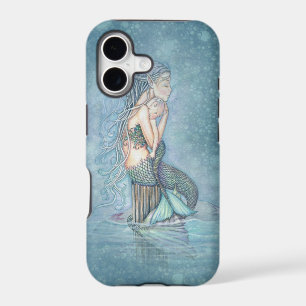 Mother and Baby Mermaid Fantasy Art iPhone Case