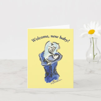 Mother and Baby "New Baby" Card