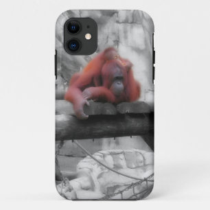 Mother and Baby Orangutan iPhone 11 Case