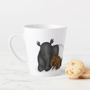 Mother and baby tapir 'Best mum ever' latte mug