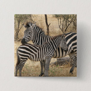 Mother and Baby Zebra Pin