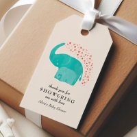 Mother and Calf Elephant Baby Shower Favour