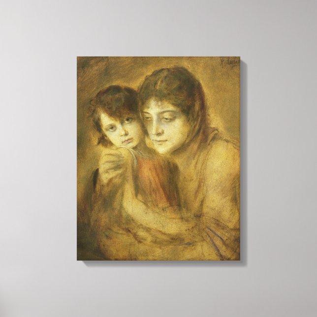 Mother and Child, 1893 Canvas Print (Front)