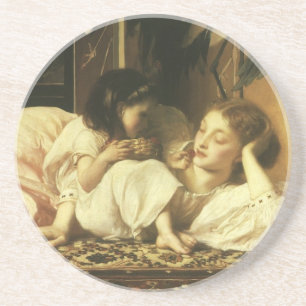 Mother and Child (aka Cherries) by Lord Leighton Coaster