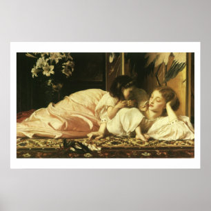 Mother and Child (aka Cherries) by Lord Leighton Poster