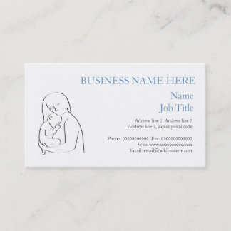 Mother and child business card