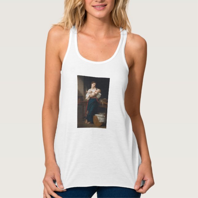 Mother and Child (by Bouguereau) Singlet (Front)