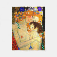 Mother and Child by Gustav Klimt Art Nouveau