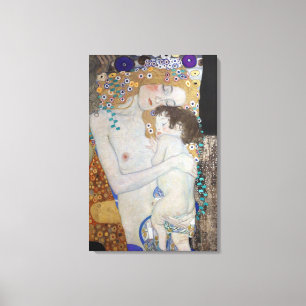 Mother and Child by Gustav Klimt Canvas Print