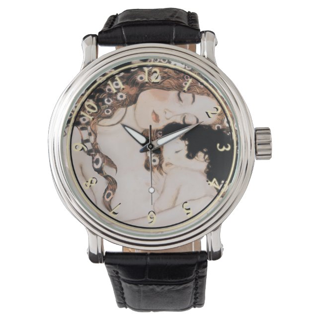 Mother and Child by Gustav Klimt Watch (Front)