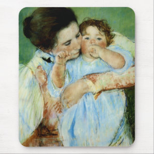Mother and Child by Mary Cassat Mouse Pad