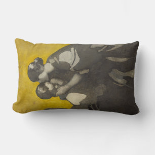 Mother and Child (by Norah Neilson Grey) Lumbar Cushion