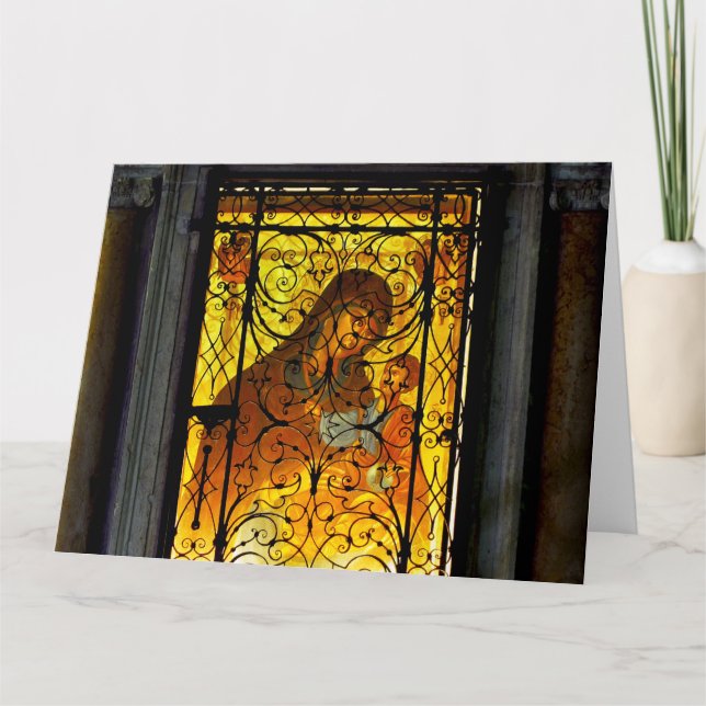 MOTHER AND CHILD Folded Greeting Card (Front)