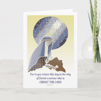 Mother and Child Holiday Card