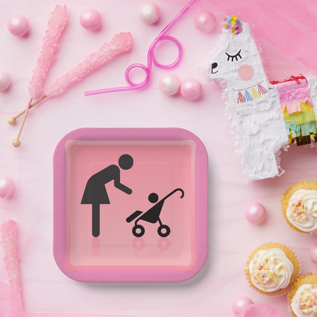 Mother And Child Icon Paper Plate (Creator Uploaded)