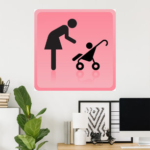Mother And Child Icon Poster
