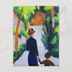 Mother and Child in the Park, 1914 Postcard