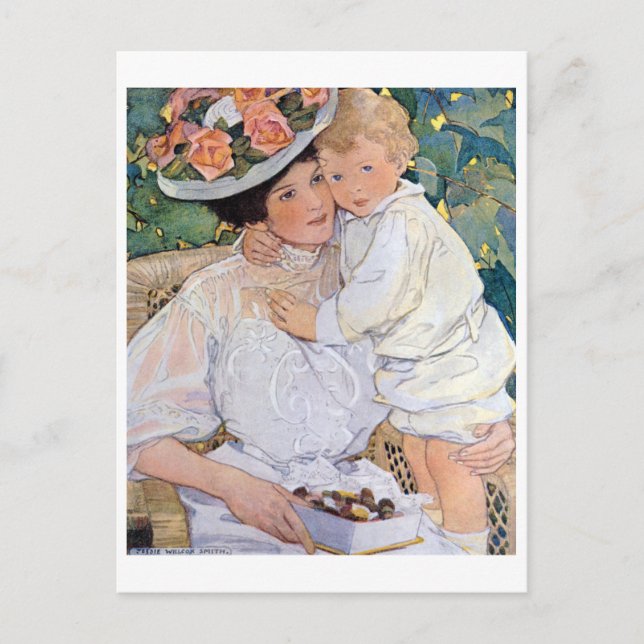 Mother and Child, Jessie Willcox Smith Postcard (Front)