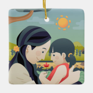 Mother and  Child Mother's Day   Ornament
