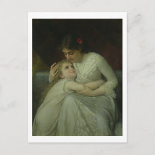 Mother and Child (oil on canvas) Postcard