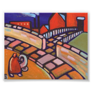 (Mother and child photo print) Print