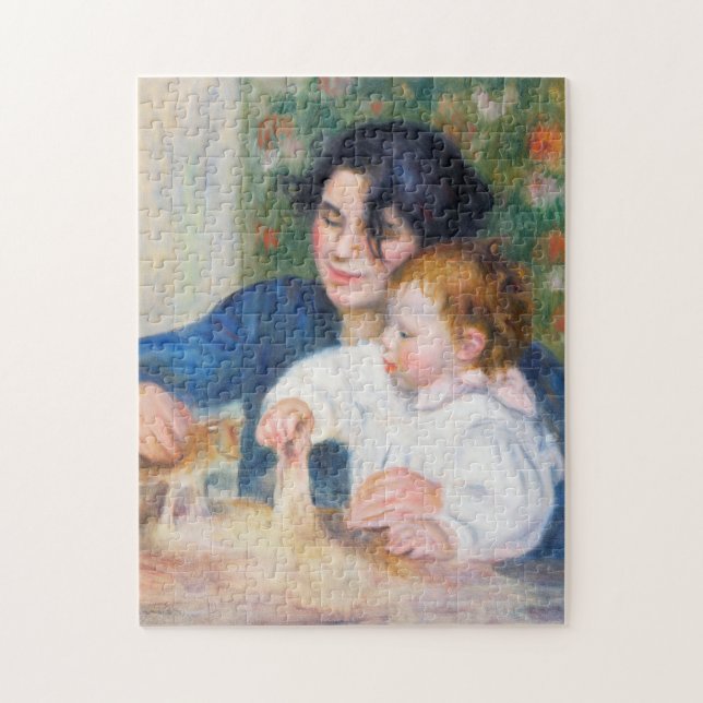Mother and Child, Renoir Jigsaw Puzzle (Vertical)