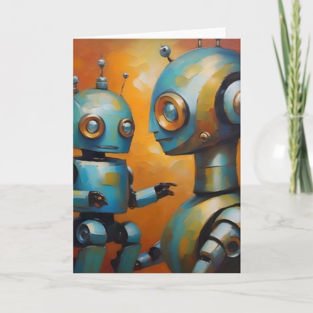 Mother and child robot. card (Front)