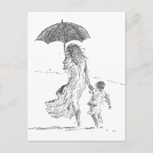 Mother and Child Sri Lanka Postcard (Front)